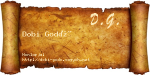 Dobi Godó névjegykártya